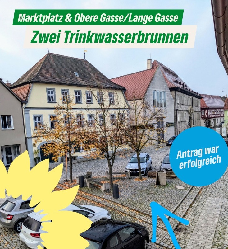 Antrag an den Stadtrat zur Errichtung von Trinkwasserbrunnen